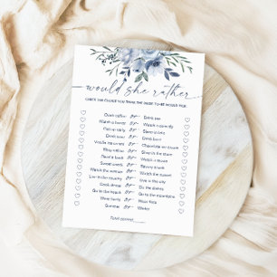 Plairait-elle Fête des mariées Bleue Carte de jeu