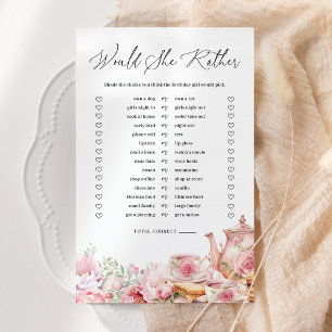 Plairait-Elle Plutôt Blush Pink Floral Tea Party j