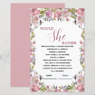 Plairait-Elle Plutôt Rose Floral Jeu Nuptial