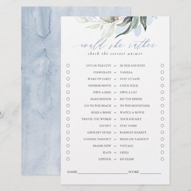 Plairait-Elle Un Jeu De Mariage Feuille Verdoyant (Devant / Derrière)