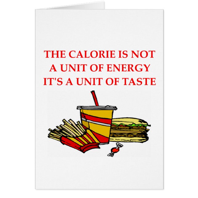 plaisanterie de calorie de régime (Devant)