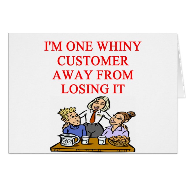 Plaisanterie de cudtomer de SERVEUSE (Devant horizontal)