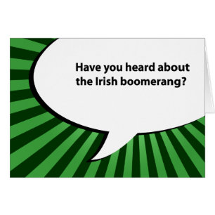 plaisanterie irlandaise de boomerang