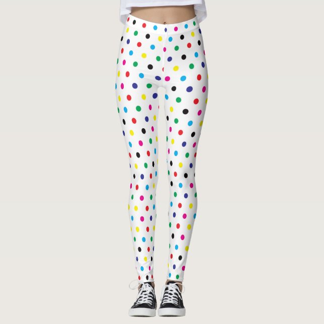 Plaisanterie Polka Dot Motif Leggings (Devant)