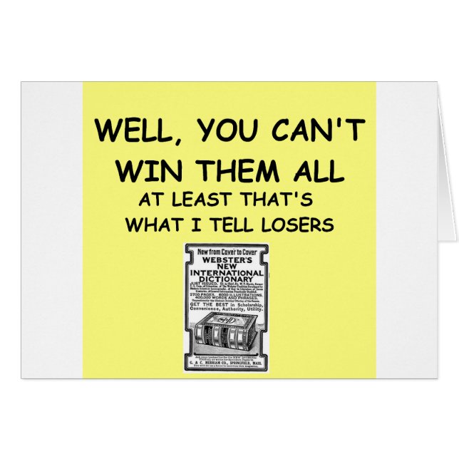 plaisanterie pour des gagnants ! (Devant horizontal)