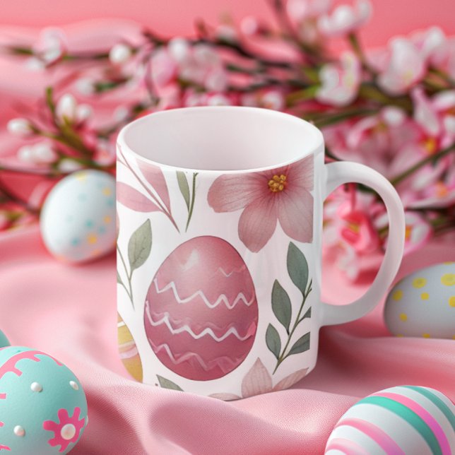 Plaisir de Pâques florissant : Mug floral (Créateur téléchargé)