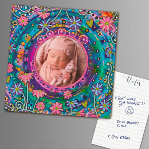 Plaisir Joli Photo Famille Coloré Floral