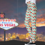 Plaisir Jouer Cartes Quartet Sur Aqua Leggings<br><div class="desc">Pour tous les amateurs de jeux de cartes ! Motif dispose d'un quatuor de suites de cartes à jouer - diamants,  coeurs,  pique et clubs sur aqua arrière - plan.</div>