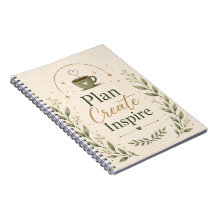 Plan Créer Inspirer - Élégant Cahier à Spirale Bot