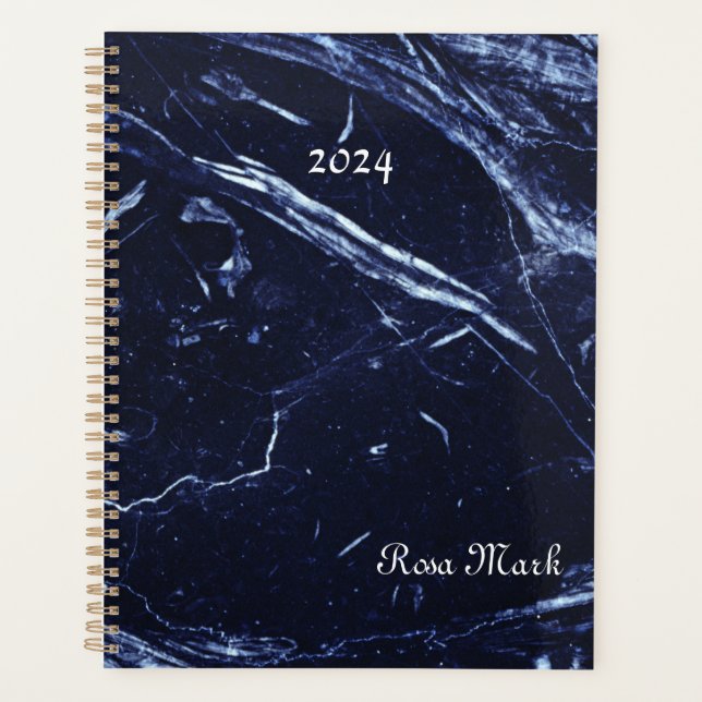 Plan Customisé Marine Marbre Bleu (Devant)