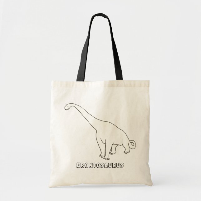Plan d'art - Brontosaurus, sacs fourre-tout (Devant)