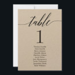 Plan d'assise Carte de table individuelle Script m<br><div class="desc">Organisez une célébration élégante avec cette invitation moderne que vos invités adoreront. Conception par © berryberrysweet. Des fichiers numériques imprimables sont disponibles ! Visitez notre site web à www.berryberrysweet.com pour plus de détails !</div>