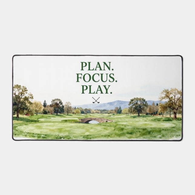 Plan de golf concentré pour golfeur (Recto)