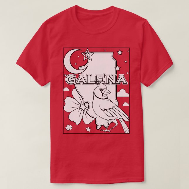 plan de l'état de galena illinois TShirt (Design devant)