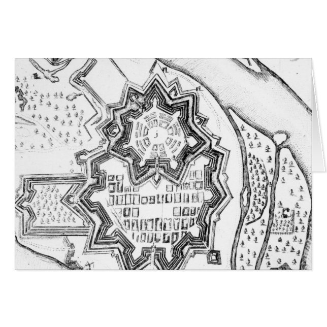Plan de Mannheim, Allemagne 1690 (Devant horizontal)
