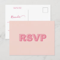 Plan de rappel en gras Carte postale Invitation RS