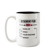 Plan de retraite personnalisé 2024 Mug