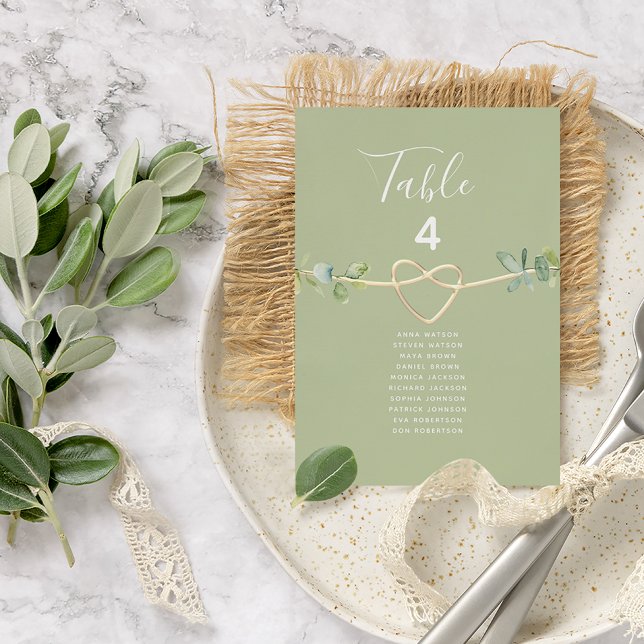 Plan de table de mariage or et vert (Créateur téléchargé)