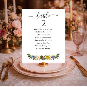 Plan de table de mariage vintage fantaisiste chic