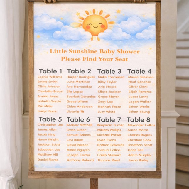 Plan de table décoration de fête pour baby shower (Créateur téléchargé)
