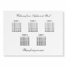 Plan de table élégant minimaliste 5