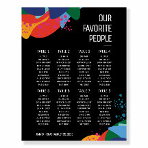 Plan de table | Une nuit au musée