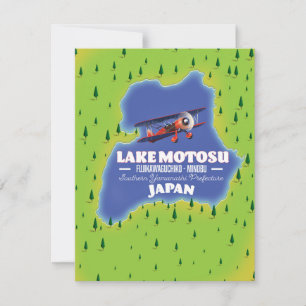 Plan de voyage japonais du lac Motosu.
