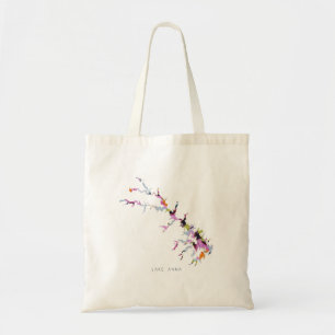Plan du lac Anna Silhouette Sac fourre-tout