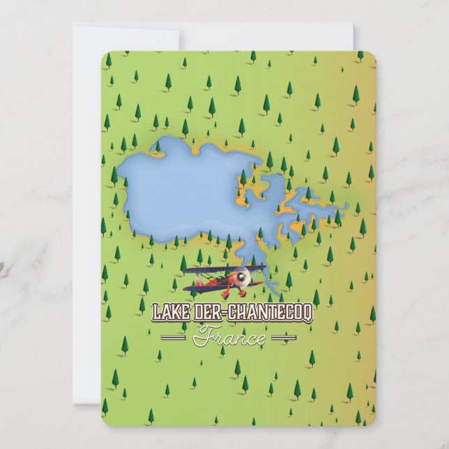 Plan du lac Der-Chantecoq, France (Devant)