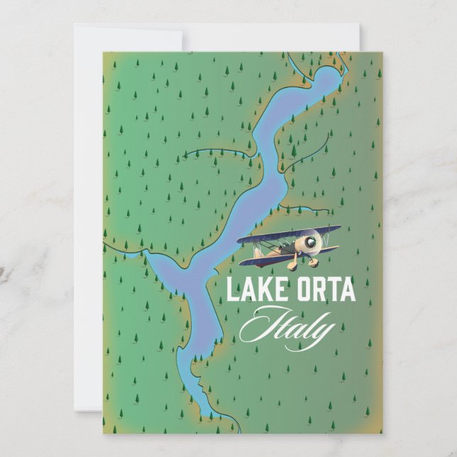 Plan du lac d'Orta Italie (Devant)