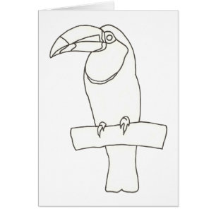 Plan d'un oiseau Toucan sur les cartes de branche