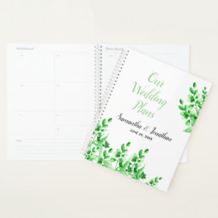 Plan Mariage de verdure aquarelle