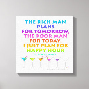 PLAN POUR HEUREUSE HEURE Martini Zen Galerie Toile