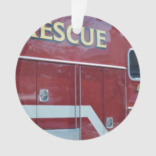 Plan rapproché rouge d'ambulance