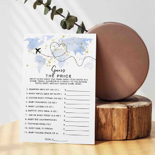 Plan Voyage Aventure Baby shower Devinez Le Prix