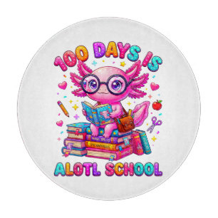 Planche À Découper 100 jours c'est Alotl École Filles Axolotl