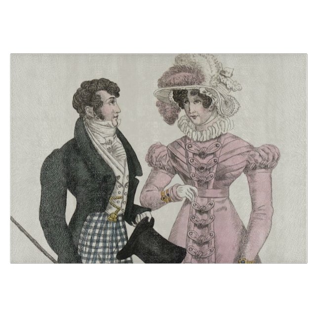Planche À Découper 1823 Antique Homme Mariage Femme Mode (Devant)
