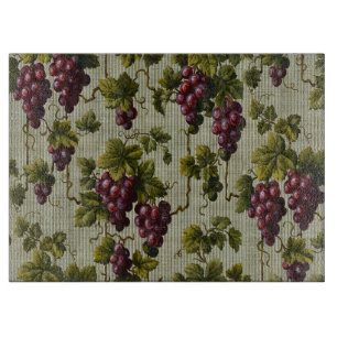 Planche À Découper 1900 Raisins Vintages Fruits Botanique
