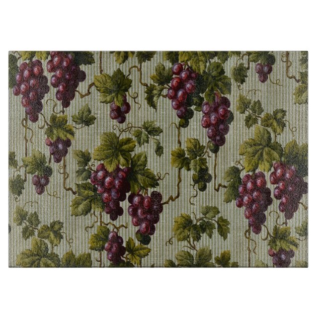 Planche À Découper 1900 Raisins Vintages Fruits Botanique (Devant)