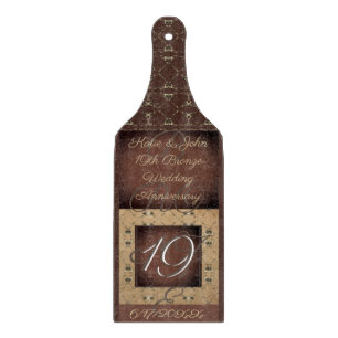 Planche À Découper 19ème Mariage de bronze Anniversaire de la Coupe