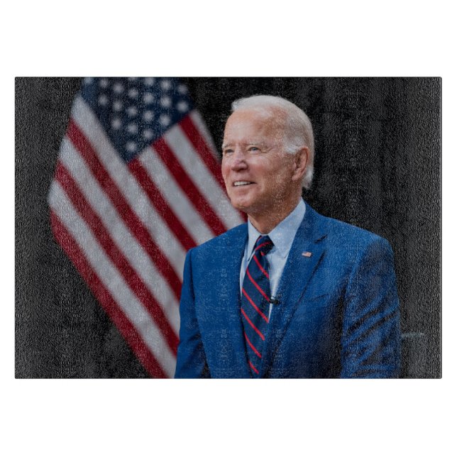 Planche À Découper 2021 Joe Biden Président américain Portrait (Devant)