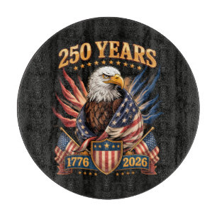 Planche À Découper 250 Ans Américain 250e Anniversaire États-Unis Pat