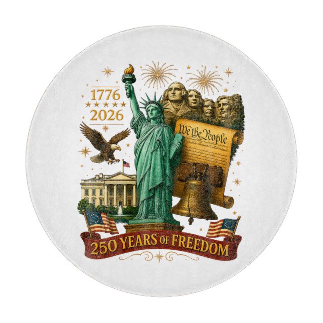 Planche À Découper 250 ans de liberté américaine (Devant)