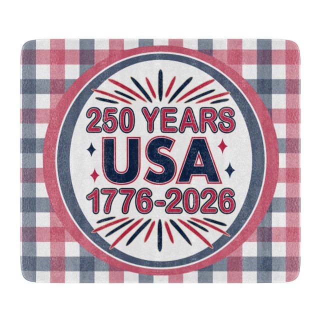 Planche À Découper 250 ans USA | Semiquinentenaire 1776-2026 (Devant)