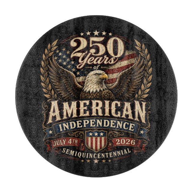 Planche À Découper 250e anniversaire d'Amérique États-Unis (Devant)