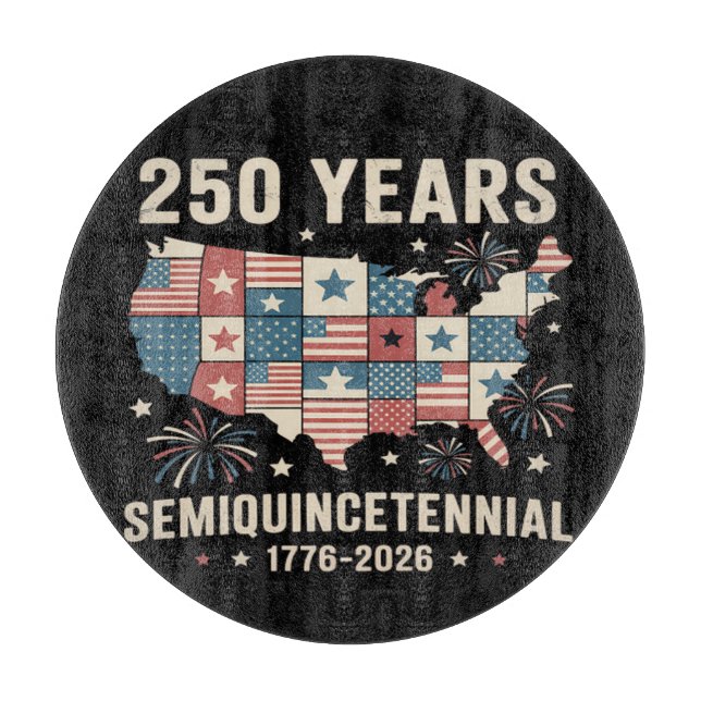 Planche À Découper 250e anniversaire de l'indépendance des États-Unis (Devant)