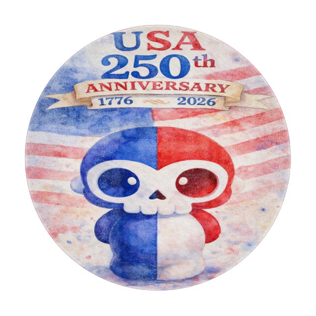 Planche À Découper 250e anniversaire des États-Unis (Devant)
