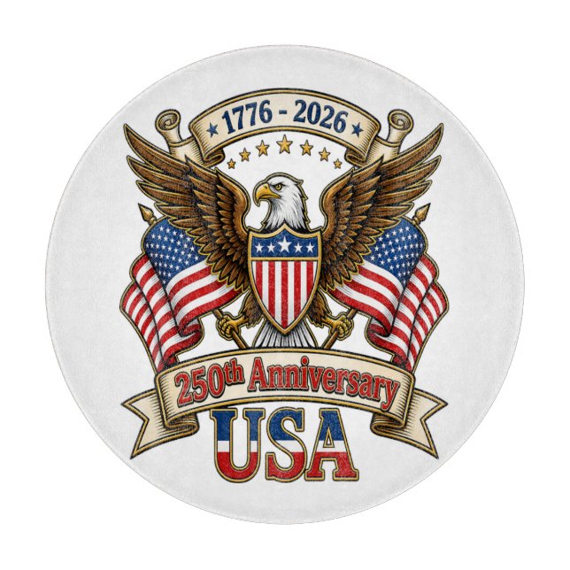 Planche À Découper 250e anniversaire des États-Unis (Devant)