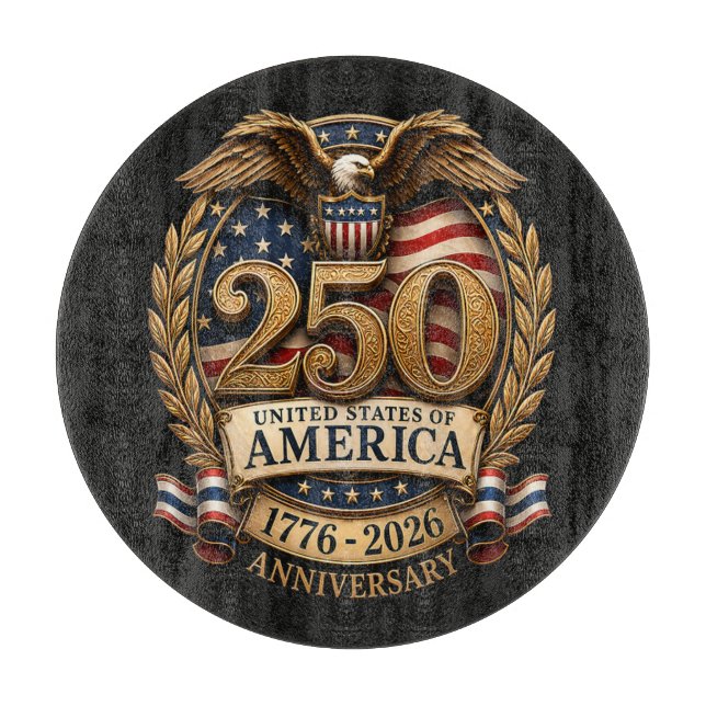 Planche À Découper 250e anniversaire des États-Unis d'Amérique (Devant)