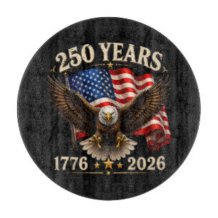 Planche À Découper 250e anniversaire USA aigle patriotique 250e